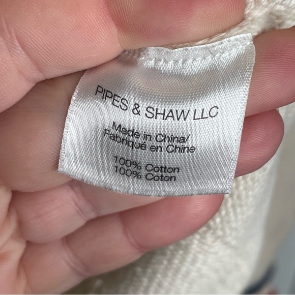 Veronica Beard Kindling Chevron Striped Pointelle Sweater (As Seen on TV) M - Picture 14 of 15